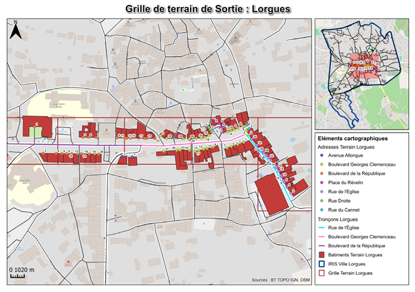Grille de terrain de sortie : Lorgues